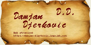 Damjan Đerković vizit kartica